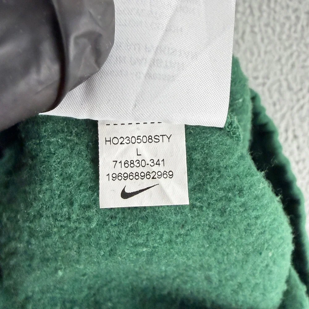 Nike Club Fleece Joggers Mens L Green Drawstring Sweatpants 716830-341 Cotton